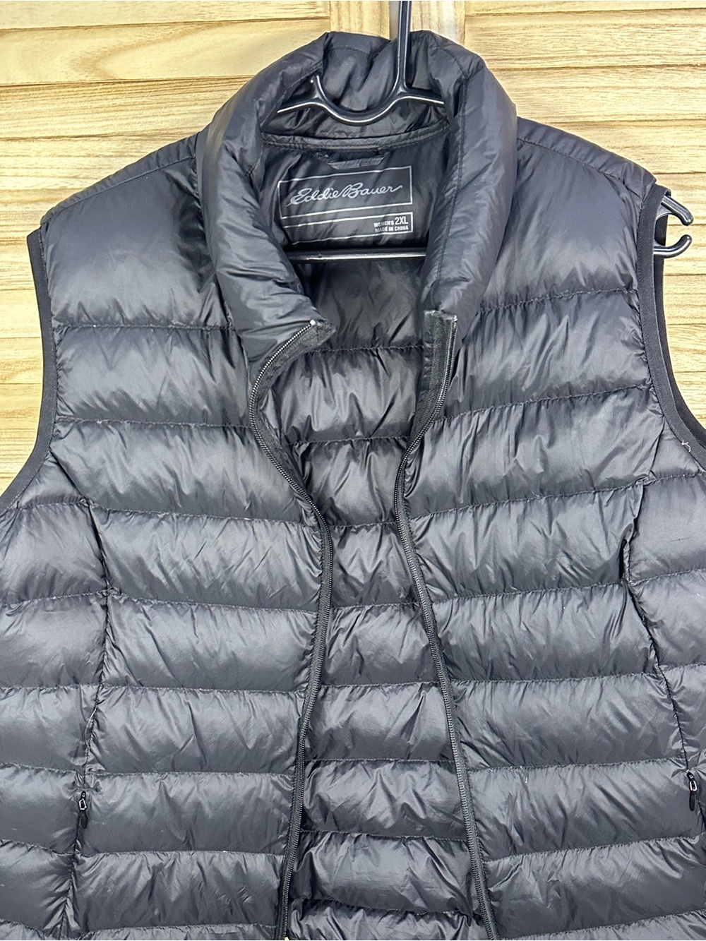 Eddie Bauer women’s Black Packable Down Vest